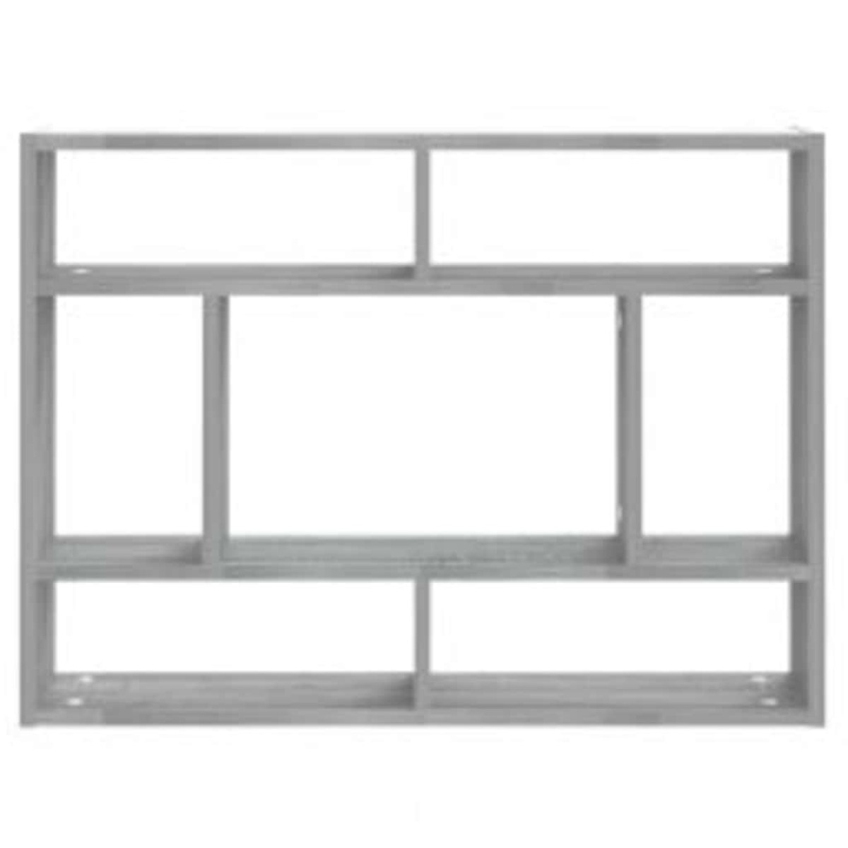 vidaXL Ραφιέρα Τοίχου Γκρι Sonoma 75 x 16 x 55 εκ. Επεξεργασμένο Ξύλο