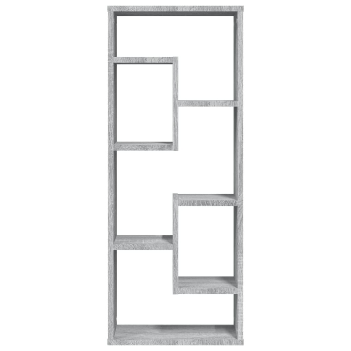 vidaXL Ραφιέρα Τοίχου Γκρι Sonoma 36x16x90εκ. Επεξεργασμένο Ξύλο