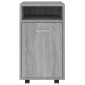 vidaXL Ντουλάπι με Ροδάκια Γκρι Sonoma 33x38x60 εκ. Επεξεργασμένο ξύλο