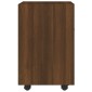vidaXL Ντουλάπι με Ροδάκια Καφέ Δρυς 33x38x60 εκ. Επεξεργασμένο ξύλο