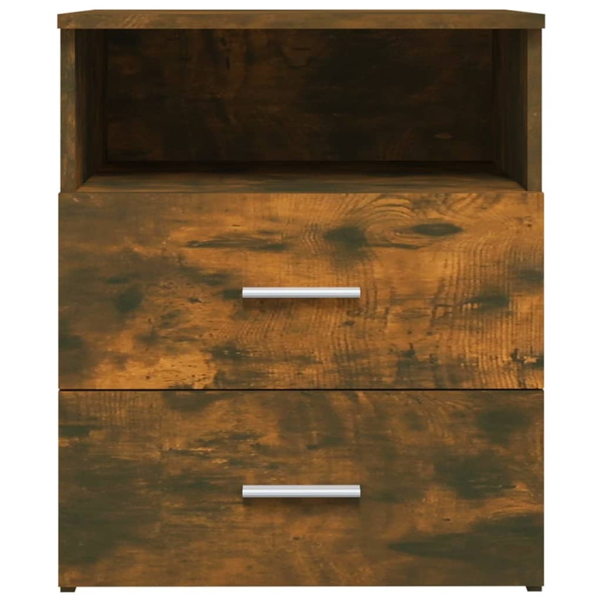 vidaXL Κομοδίνα 2 τεμ. Καπνιστή Δρυς 50 x 32 x 60 εκ.