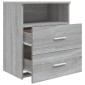 vidaXL Κομοδίνο Γκρι Sonoma 50 x 32 x 60 εκ.