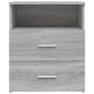 vidaXL Κομοδίνα 2 τεμ. Γκρι Sonoma 50 x 32 x 60 εκ.
