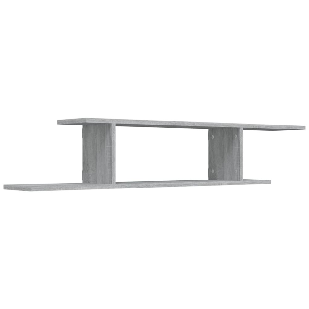 vidaXL Ράφι Τηλεόρασης Γκρι Sonoma 125x18x23 εκ. Επεξεργασμένο Ξύλο