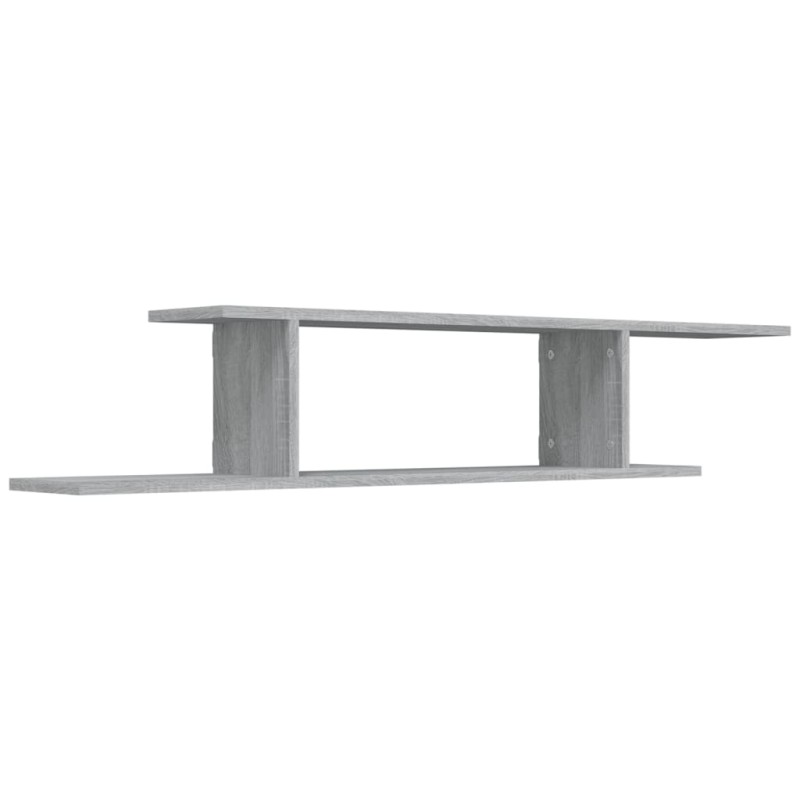 vidaXL Ράφι Τηλεόρασης Γκρι Sonoma 125x18x23 εκ. Επεξεργασμένο Ξύλο