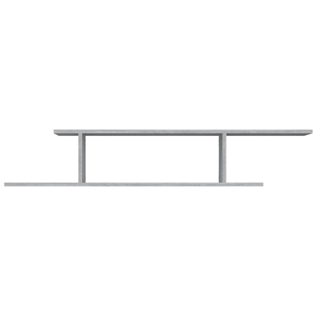 vidaXL Ράφι Τηλεόρασης Γκρι Sonoma 125x18x23 εκ. Επεξεργασμένο Ξύλο