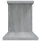 vidaXL Ράφι Τηλεόρασης Γκρι Sonoma 125x18x23 εκ. Επεξεργασμένο Ξύλο