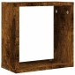 vidaXL Ράφια Τοίχου Κύβοι 6 τεμ. Καπνιστή Δρυς 30x15x30 εκ.