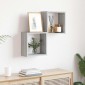 vidaXL Ράφια Τοίχου Κύβοι 2 τεμ. Γκρι Sonoma 30x15x30 εκ.
