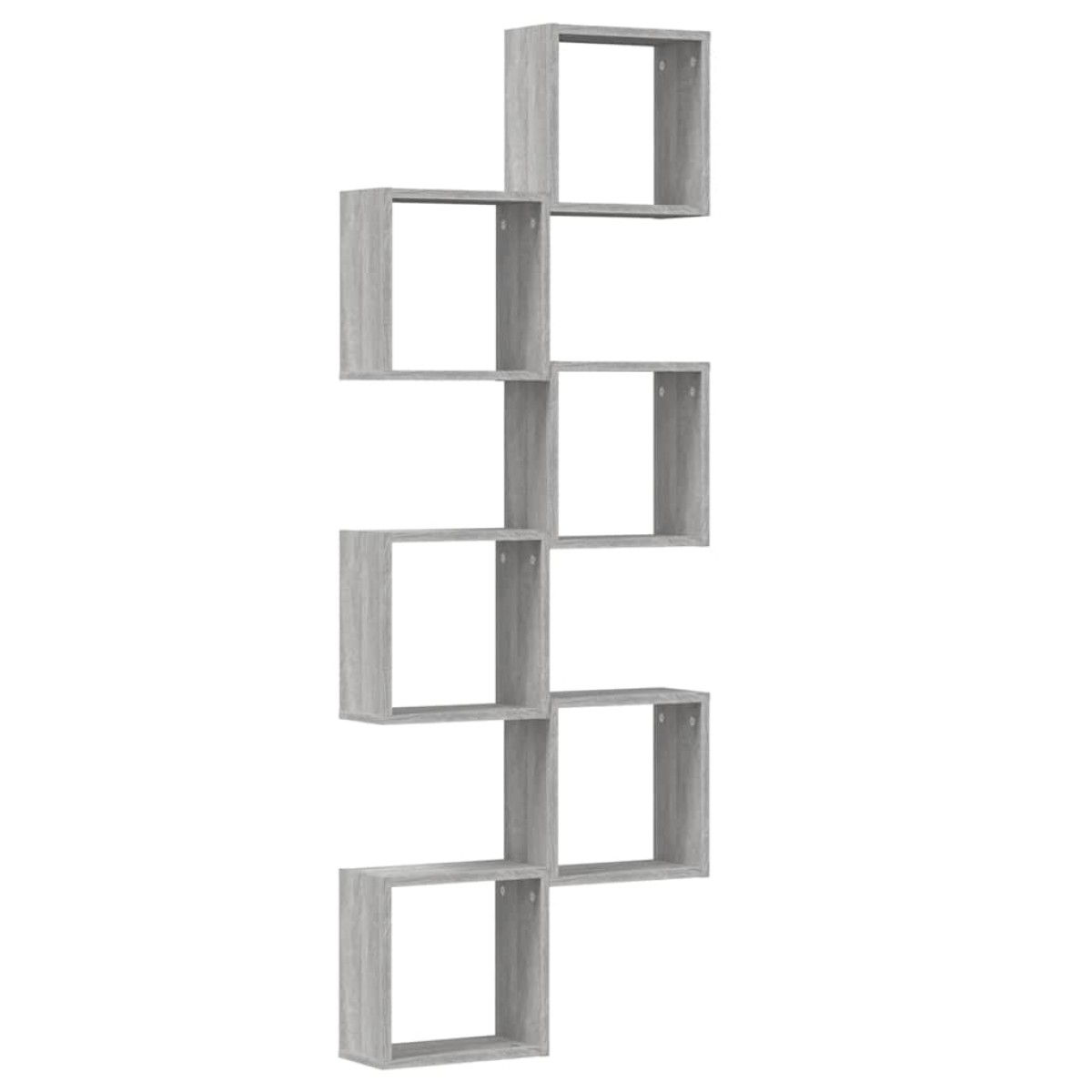 vidaXL Ράφια Τοίχου Κύβοι 6 τεμ. Γκρι Sonoma 30x15x30 εκ.