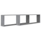 vidaXL Ραφιέρες Τοίχου Κύβος 2 τεμ Γκρι Sonoma 100x15x30εκ. Επεξ. Ξύλο