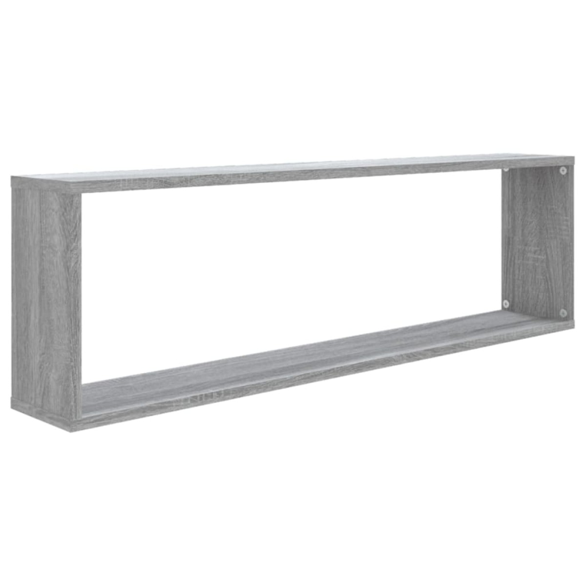 vidaXL Ραφιέρες Τοίχου Κύβος 2 τεμ Γκρι Sonoma 100x15x30εκ. Επεξ. Ξύλο
