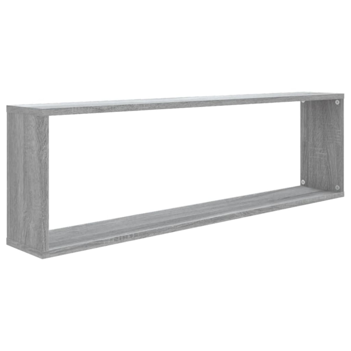 vidaXL Ραφιέρες Τοίχου Κύβος 4 τεμ Γκρι Sonoma 100x15x30εκ. Επεξ. Ξύλο