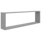 vidaXL Ραφιέρες Τοίχου Κύβος 4 τεμ Γκρι Sonoma 100x15x30εκ. Επεξ. Ξύλο