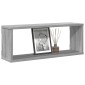 vidaXL Ραφιέρες Τοίχου Κύβος 4 τεμ Γκρι Sonoma 60x15x23 εκ. Επεξ. Ξύλο