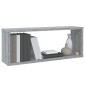 vidaXL Ραφιέρες Τοίχου Κύβος 6 τεμ Γκρι Sonoma 60x15x23 εκ. Επεξ. Ξύλο