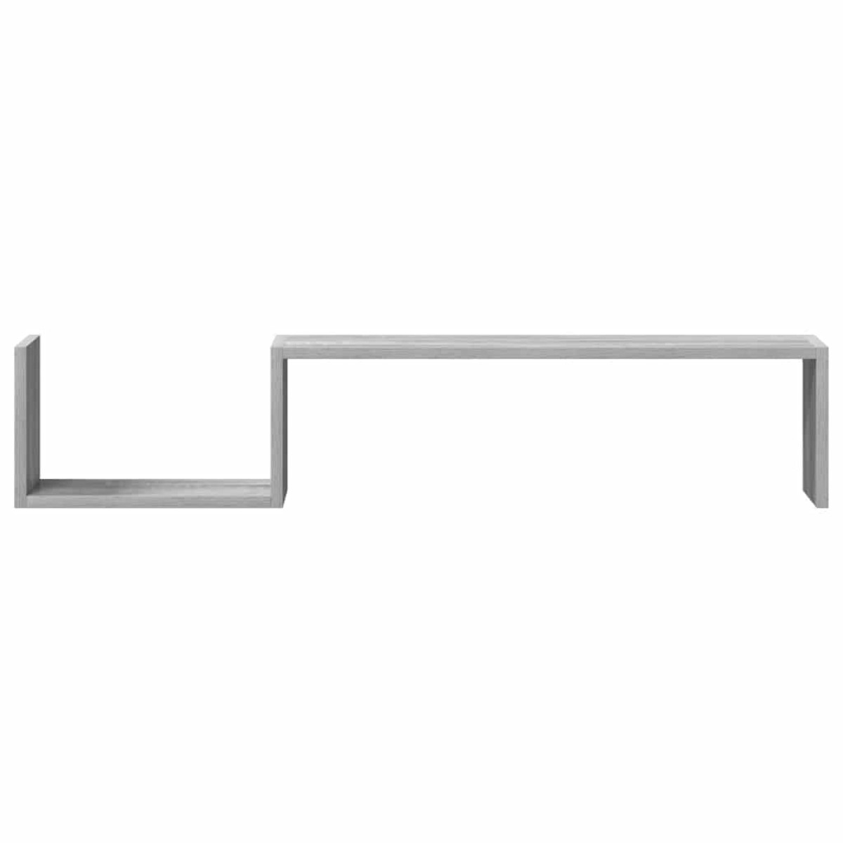 vidaXL Ράφια Τοίχου 2 τεμ. Γκρι Sonoma 100x15x20 εκ. από Επεξεργ. Ξύλο