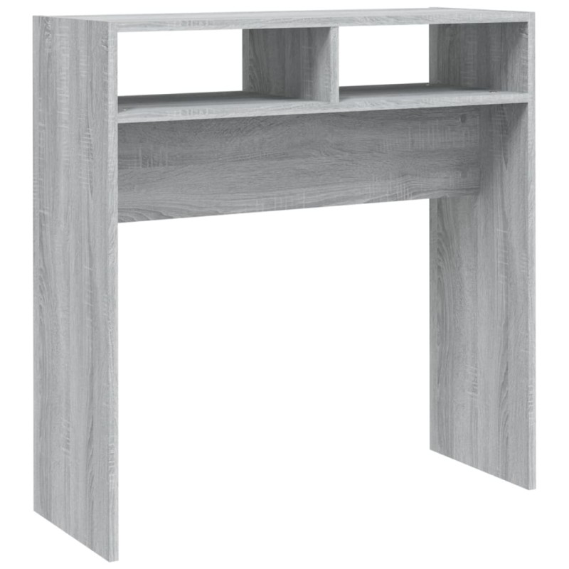 vidaXL Τραπέζι Κονσόλα Γκρι Sonoma 78 x 30 x 80 εκ. Επεξεργασμένο Ξύλο