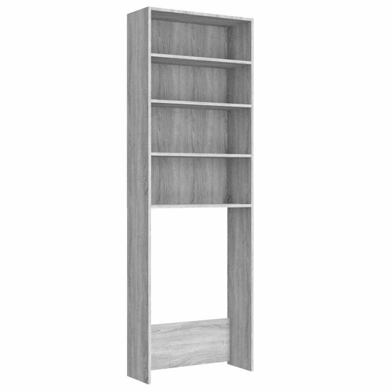 vidaXL Ντουλάπι Πλυντηρίου Γκρι Sonoma 64 x 24 x 190 εκ.