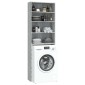 vidaXL Ντουλάπι Πλυντηρίου Γκρι Sonoma 64 x 24 x 190 εκ.