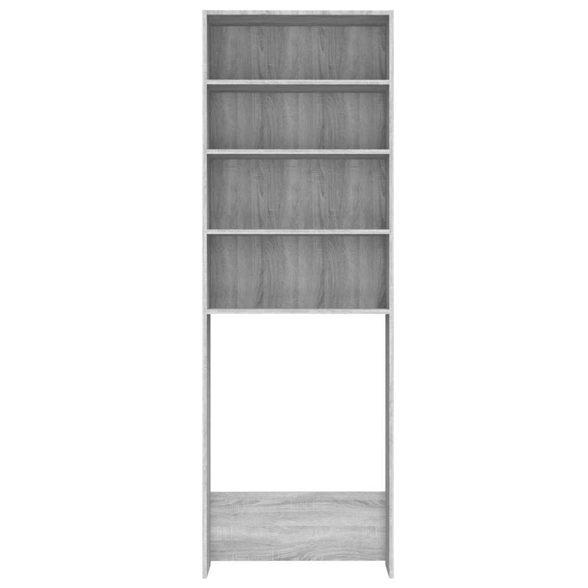 vidaXL Ντουλάπι Πλυντηρίου Γκρι Sonoma 64 x 24 x 190 εκ.