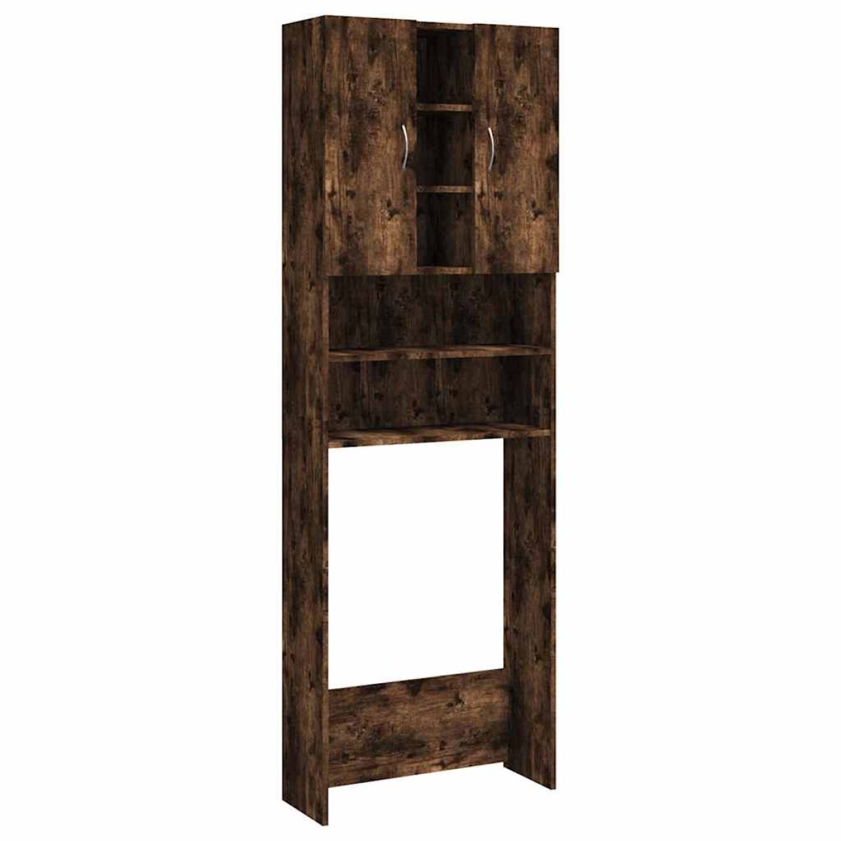 vidaXL Ντουλάπι Πλυντηρίου Καπνιστή Δρυς 64 x 25,5 x 190 εκ.