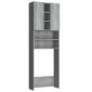 vidaXL Ντουλάπι Πλυντηρίου Γκρι Sonoma 64 x 25,5 x 190 εκ.