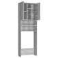 vidaXL Ντουλάπι Πλυντηρίου Γκρι Sonoma 64 x 25,5 x 190 εκ.
