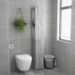 vidaXL Ντουλάπι Μπάνιου Γκρι Sonoma 25x26,5x170 εκ. Επεξεργασμένο Ξύλο