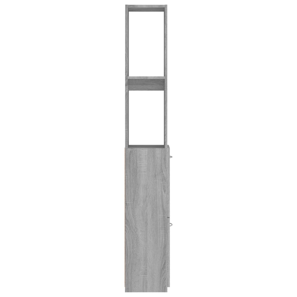 vidaXL Ντουλάπι Μπάνιου Γκρι Sonoma 25x26,5x170 εκ. Επεξεργασμένο Ξύλο