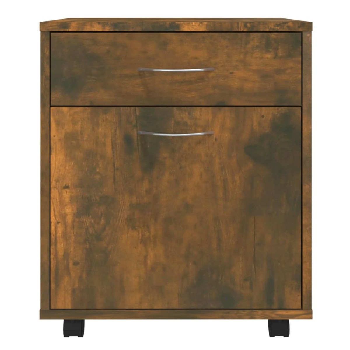 vidaXL Ντουλάπι Με Ροδάκια Καπνιστή Δρυς 45x38x54 εκ. Επεξεργ. Ξύλο