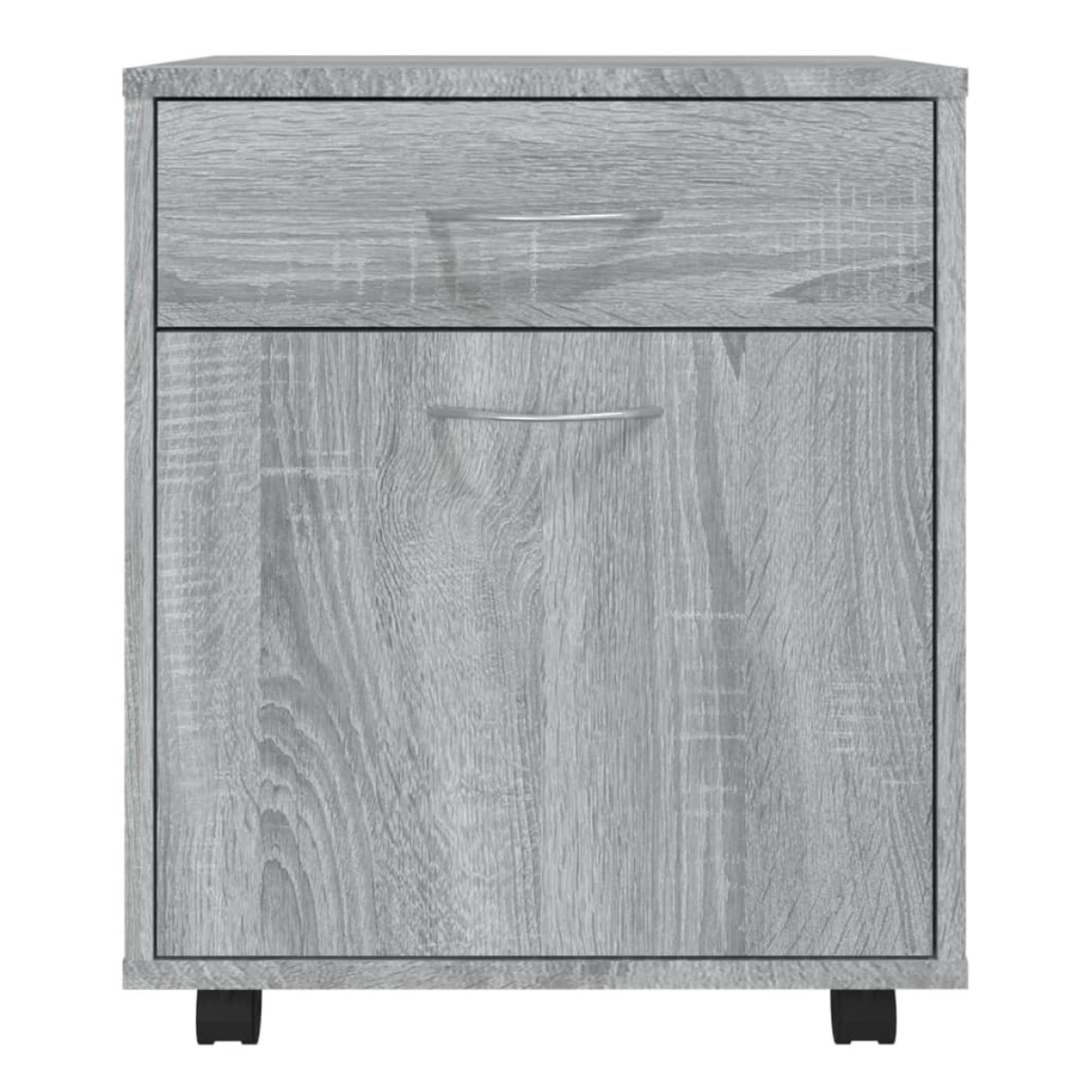 vidaXL Ντουλάπι Με Ροδάκια Γκρι Sonoma 45 x 38 x 54 εκ. Επεξεργ. Ξύλο