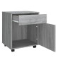 vidaXL Ντουλάπι Με Ροδάκια Γκρι Sonoma 45 x 38 x 54 εκ. Επεξεργ. Ξύλο