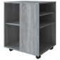 vidaXL Ντουλάπι Με Ροδάκια Γκρι Sonoma 60 x 53 x 72 εκ. Επεξεργ. Ξύλο