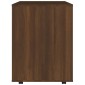vidaXL Ντουλάπι Με Ροδάκια Καφέ Δρυς 60 x 53 x 72 εκ. Επεξεργ. Ξύλο