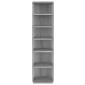 vidaXL Παπουτσοθήκη Γκρι Sonoma 27,5x27x102 εκ. από Επεξεργασμένο Ξύλο