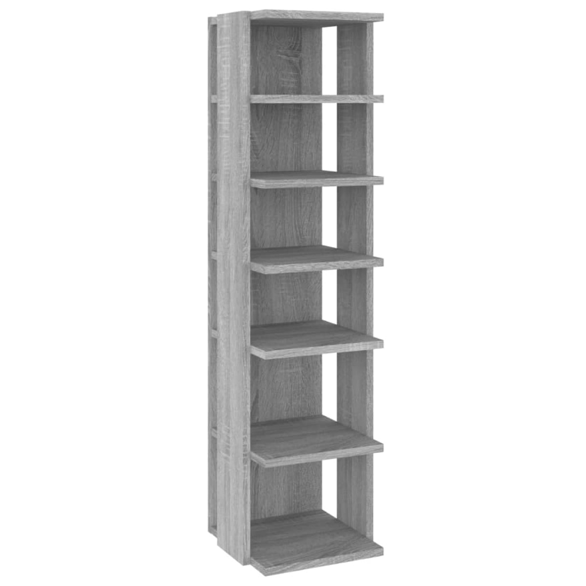 vidaXL Παπουτσοθήκες 2 τεμ. Γκρι Sonoma 27,5x27x102 εκ. Επεξ. Ξύλο