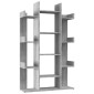 vidaXL Βιβλιοθήκη Γκρι Sonoma 86x25,5x140 εκ. από Επεξεργασμένο Ξύλο
