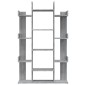 vidaXL Βιβλιοθήκη Γκρι Sonoma 86x25,5x140 εκ. από Επεξεργασμένο Ξύλο