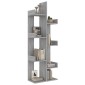 vidaXL Βιβλιοθήκη Γκρι Sonoma 48x25,5x140 εκ. από Επεξεργασμένο Ξύλο