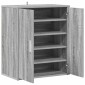 vidaXL Παπουτσοθήκη Γκρι Sonoma 60x35x70 εκ. από Επεξεργασμένο Ξύλο