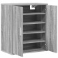 vidaXL Παπουτσοθήκη Γκρι Sonoma 60x35x70 εκ. από Επεξεργασμένο Ξύλο