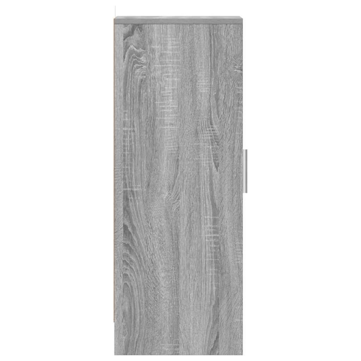 vidaXL Παπουτσοθήκη Γκρι Sonoma 32x35x92 εκ. από Επεξεργασμένο Ξύλο