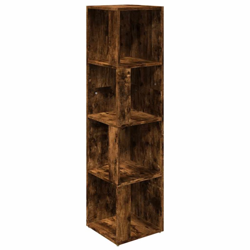 vidaXL Γωνιακό Έπιπλο Καπνιστή δρυς 33x33x132 εκ. από Επεξεργ. Ξύλο
