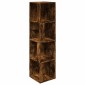 vidaXL Γωνιακό Έπιπλο Καπνιστή δρυς 33x33x132 εκ. από Επεξεργ. Ξύλο