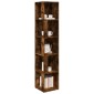 vidaXL Γωνιακό Έπιπλο Καπνιστή δρυς 33x33x164,5 εκ. από Επεξεργ. Ξύλο