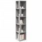 vidaXL Γωνιακό Έπιπλο Γκρι Sonoma 33x33x164,5 εκ. από Επεξεργ. Ξύλο