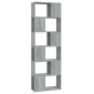 vidaXL Βιβλιοθήκη/Διαχωριστικό Χώρου Γκρι Sonoma 60 x 24 x 186 εκ.