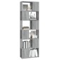 vidaXL Βιβλιοθήκη/Διαχωριστικό Χώρου Γκρι Sonoma 60 x 24 x 186 εκ.