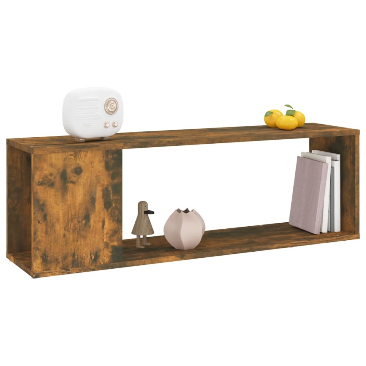 vidaXL Έπιπλο Τηλεόρασης Καπνιστή Δρυς 100x24x32 εκ. από Επεξεργ. Ξύλο